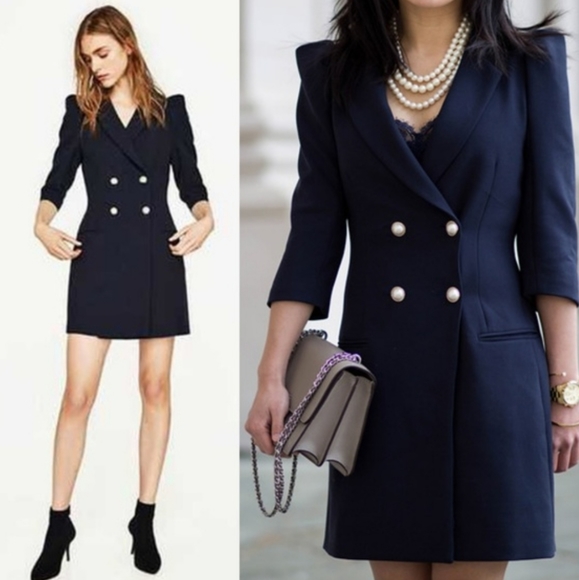 Zara Jackets & Blazers - Zara Navy Blazer Dress